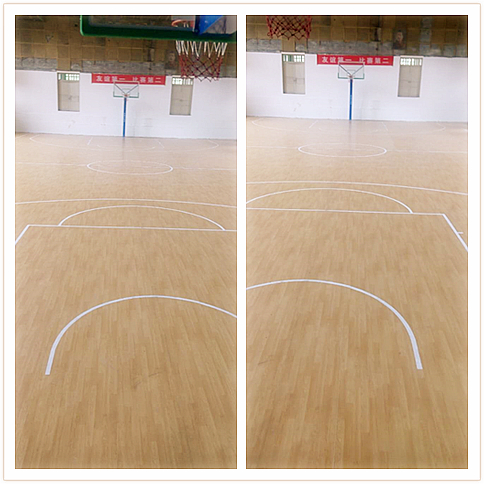腾方篮球场PVC运动地板