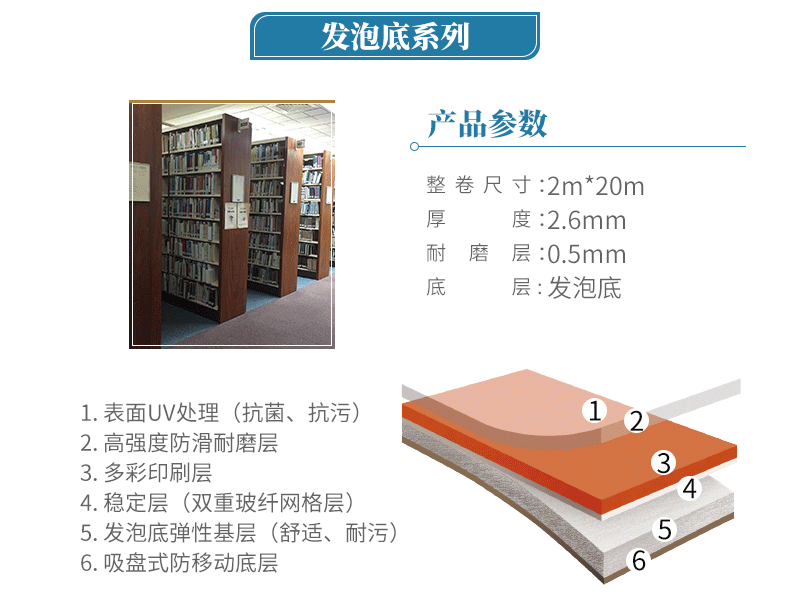 图书馆PVC地板