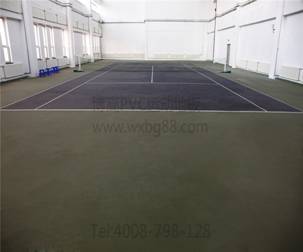 雾霾天气，网球场室内运动地胶保证学生体育活动