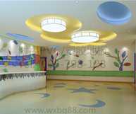 腾方幼儿园卡通塑胶地板为家长开放日增光添彩