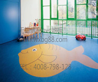 儿童卡通PVC地板保护孩子安全健康，家长放心