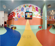 腾方卡通PVC儿童地板为暑期幼儿园装修锦上添花