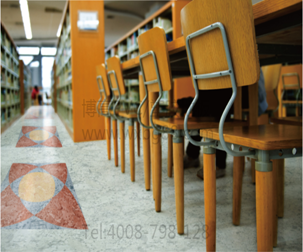 图书馆舒适吸音塑胶地板当选腾方pvc地胶