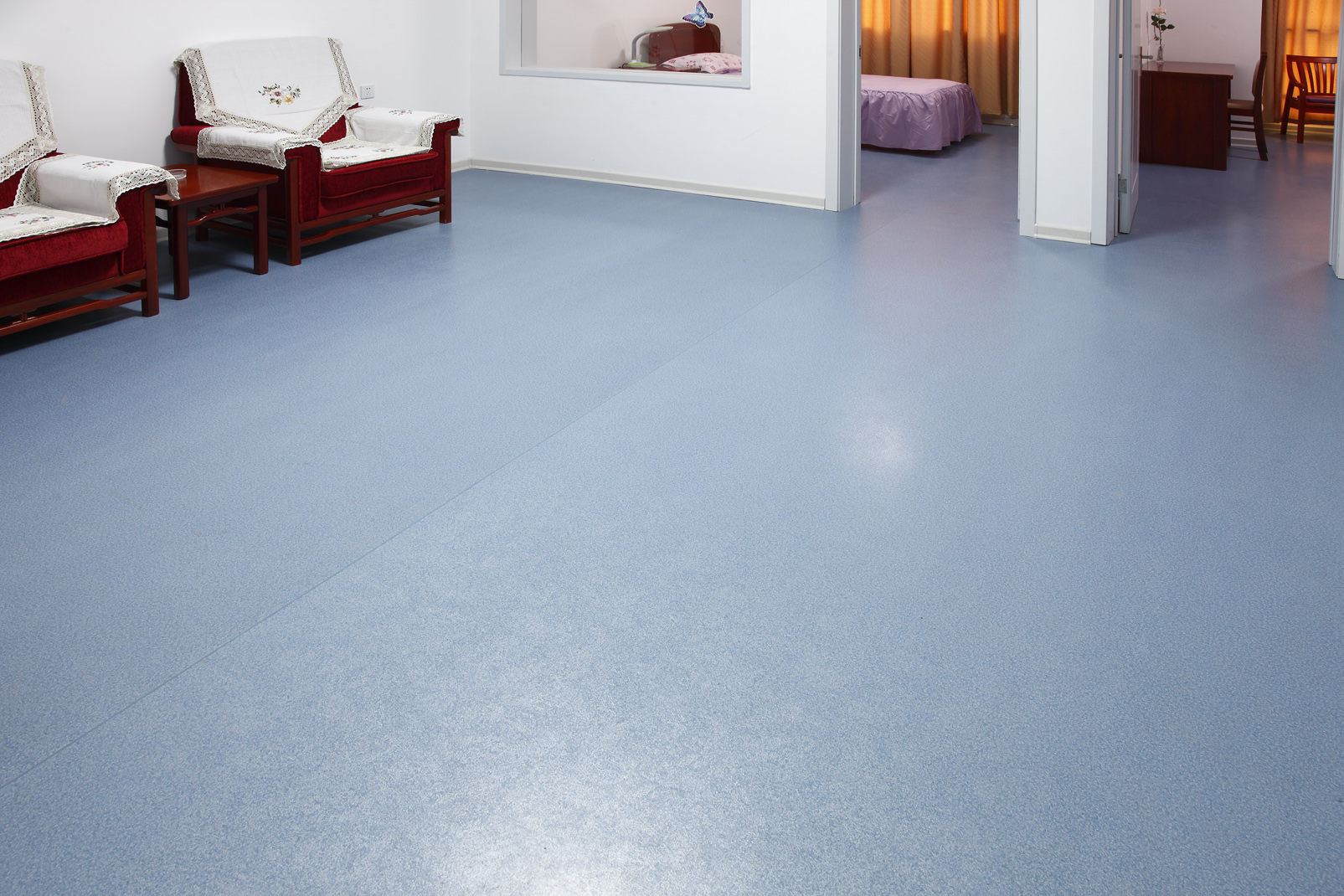 养老院PVC地板的优点以及地面检测方法【腾方PVC地板】