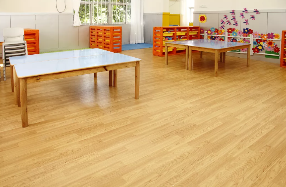 幼儿园用PVC地板为什么能够普及这么快？【腾方pvc地板】