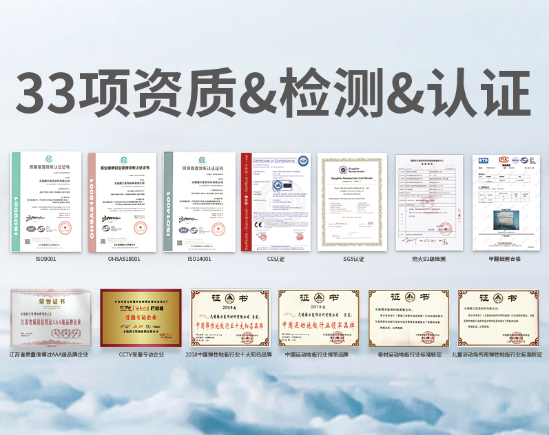 33项资质检测及认证